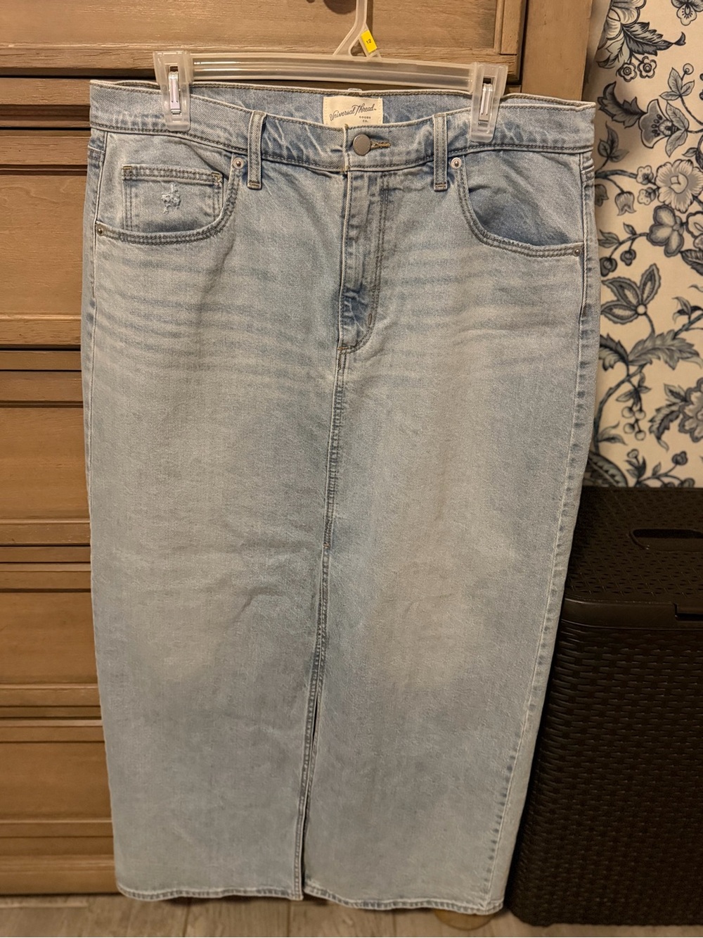 Universal Thread Light Blue Straight Denim Skirt